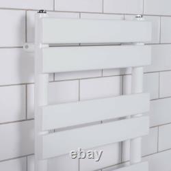 Designer Bathroom Flat Panel Heated Towel Rail Radiator 1000 x 450 mm White