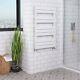 Designer Bathroom Flat Panel Heated Towel Rail Radiator Heating 1000x600mm White