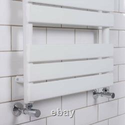 Designer Bathroom Flat Panel Heated Towel Rail Radiator Heating 1000x600mm White