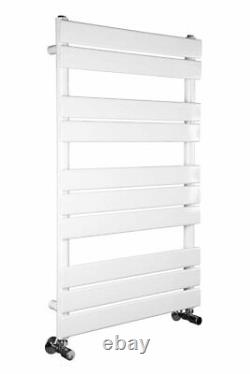 Designer Bathroom Flat Panel Heated Towel Rail Radiator Heating 1000x600mm White