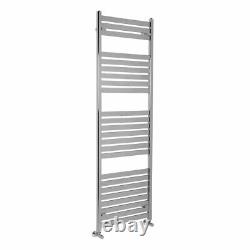 Designer Bathroom Flat Panel Heated Towel Rail Radiator Rad 1800 x 600 Chrome