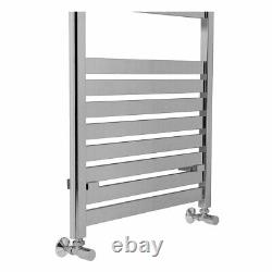 Designer Bathroom Flat Panel Heated Towel Rail Radiator Rad 1800 x 600 Chrome