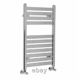 Designer Bathroom Flat Panel Heated Towel Rail Radiator Rad 800 x 500 Chrome