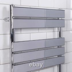 Designer Bathroom Flat Panel Heated Towel Rail Radiator Rad 800 x 600mm Chrome