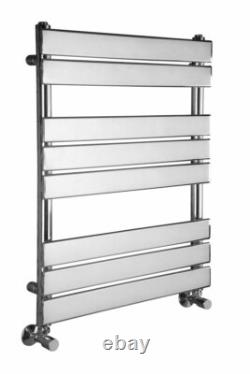Designer Bathroom Flat Panel Heated Towel Rail Radiator Rad 800 x 600mm Chrome