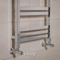 Designer Bathroom Heated Towel Rail Rad Radiator Flat Panel 1200 x 500 Chrome