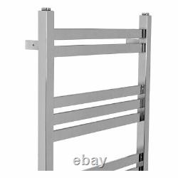 Designer Bathroom Heated Towel Rail Rad Radiator Flat Panel 1200 x 500 Chrome