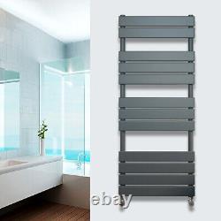 Designer Bathroom Heated Towel Rail Radiator Flat Panel Ladder Warmer Heating UK