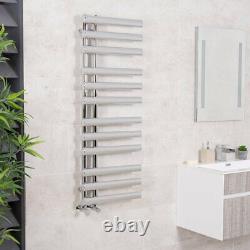 Designer Bathroom Heated Warming Towel Rail Radiator Ladder 1200 x 450 mm Chrome