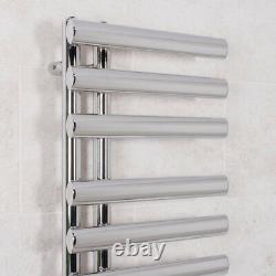 Designer Bathroom Heated Warming Towel Rail Radiator Ladder 1200 x 450 mm Chrome