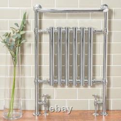 Designer Bathroom Traditional Heated Towel Radiator Rail Warmer 952x659mm Chrome