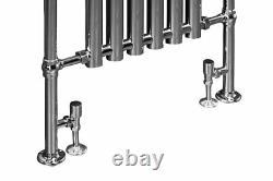 Designer Bathroom Traditional Heated Towel Radiator Rail Warmer 952x659mm Chrome