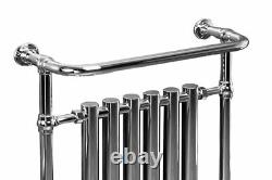 Designer Bathroom Traditional Heated Towel Radiator Rail Warmer 952x659mm Chrome