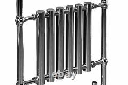 Designer Bathroom Traditional Heated Towel Radiator Rail Warmer 952x659mm Chrome