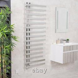 Designer Chrome Bathroom Electric Heated Towel Rail Rad Radiator 1600 x 600 mm