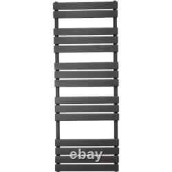 Designer Flat Heated Towel Rail Bathroom Warmer Radiator Anthracite 1600x600mm