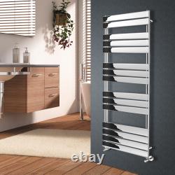 Designer Flat Panel Bathroom Heated Towel Rail Radiator Ladder Warmer All Size
