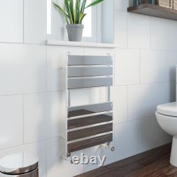 Designer Flat Panel Chrome Anthracite Heather Bathroom Towel Rail Radiator Rad