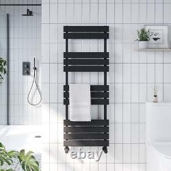 Designer Flat Panel Heated Bathroom Towel Rail Radiator Black Anthracite All Siz
