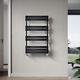 Designer Flat Panel Heated Bathroom Towel Rail Radiator Chrome White Black