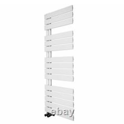 Designer Flat Panel Heated Bathroom Towel Rail Radiator Warmer Chrome White