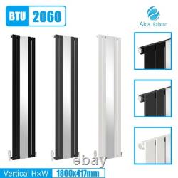 Designer Flat Panel Heated Bathroom Towel Rail Radiator Warmer Heating All Size