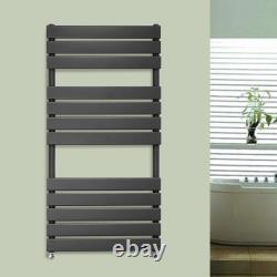 Designer Flat Panel Heated Towel Rail Bathroom Ladder Radiator Anthracite