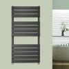 Designer Flat Panel Heated Towel Rail Bathroom Ladder Radiator Anthracite