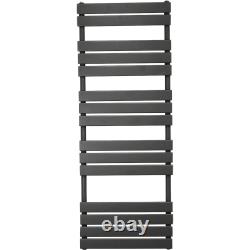 Designer Flat Panel Heated Towel Rail Bathroom Ladder Radiator Anthracite White