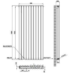 Designer Flat Panel Oval Column Radiator Horizontal Vertical Central Heating Rad