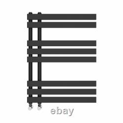 Designer Flat Style Radiators Bathroom Warmer Heated Towel Rail Rack Black Rads