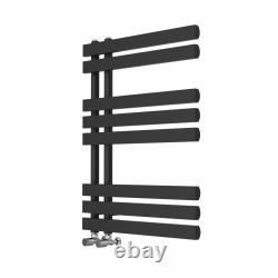 Designer Flat Style Radiators Bathroom Warmer Heated Towel Rail Rack Black Rads