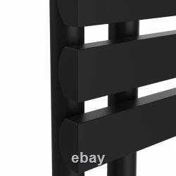 Designer Flat Style Radiators Bathroom Warmer Heated Towel Rail Rack Black Rads