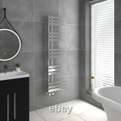 Designer Flat Style Radiators Bathroom Warmer Heated Towel Rail Rack Chrome Rads