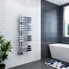 Designer Flat Style Towel Radiators Chrome Modern Bathroom Heated Towel Rail