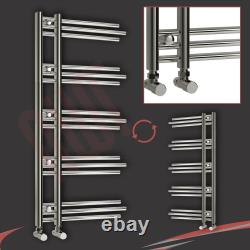 Designer Heated Towel Rails Chrome Bathroom Towel Warmer Radiators Heaters