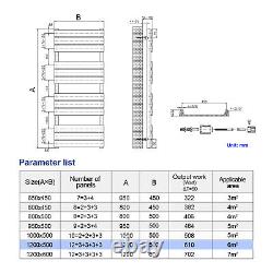 Designer Heated Towel Rails Radiator Bathroom Flat Panel Warmer Rads Chrome