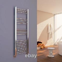 Designer Radiator Bathroom Towel Rail Chrome Flat Panel Central Heating Rads UK