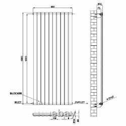 Designer Radiator Horizontal Vertical Flat Panel Oval Column Heating Panel Rads