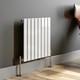 Designer Radiator Vertical Horizontal White Flat Panel Oval Column Double Rads