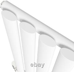 Designer Radiator Vertical Horizontal White Flat Panel Oval Column Double Rads