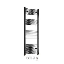 Designer Straight Heated Towel Rail Radiator Black Ladder Warmer