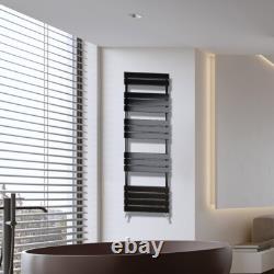 Designer Towel Rail Radiator Flat Panel Heated Bathroom Anthracite White Black