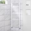 Designer White Curved Bathroom Heated Ladder Towel Rail Rad Radiators All Sizes