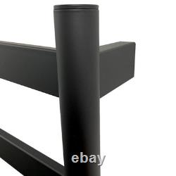Dry Electric Heated Slimline Towel Rail 400mm(w) x 700mm(h) Matt Black 55W