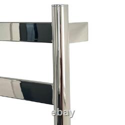 Dry Electric Heated Slimline Towel Rail 500mm(w) x 700mm(h) Stainless Steel 75W