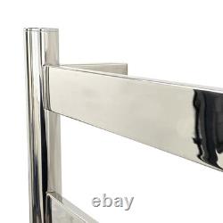 Dry Electric Heated Slimline Towel Rail 500mm(w) x 700mm(h) Stainless Steel 75W