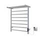 Dry Electric Heated Towel Rail Chrome Bathroom Shelf Rack Cost Efficient Design