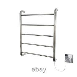 Dry Electric Heated Towel Rail Stainless Steel 550 x 770 Cost Efficient Warmer