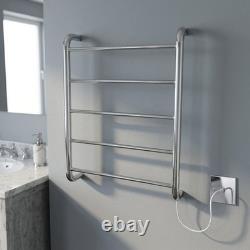 Dry Electric Heated Towel Rail Stainless Steel 550 x 770 Cost Efficient Warmer